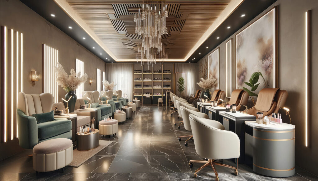 background of salon